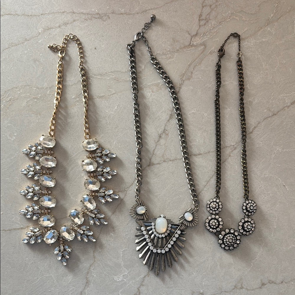 Baublebar Silver and Gold Statement Necklaces